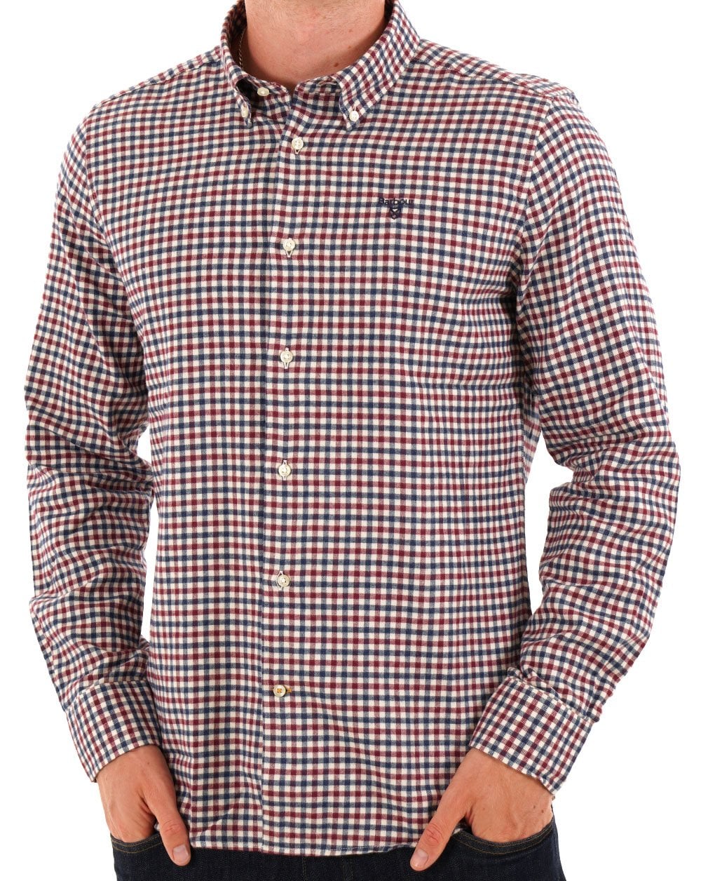 Barbour Finkle Shirt Merlot - Image 3