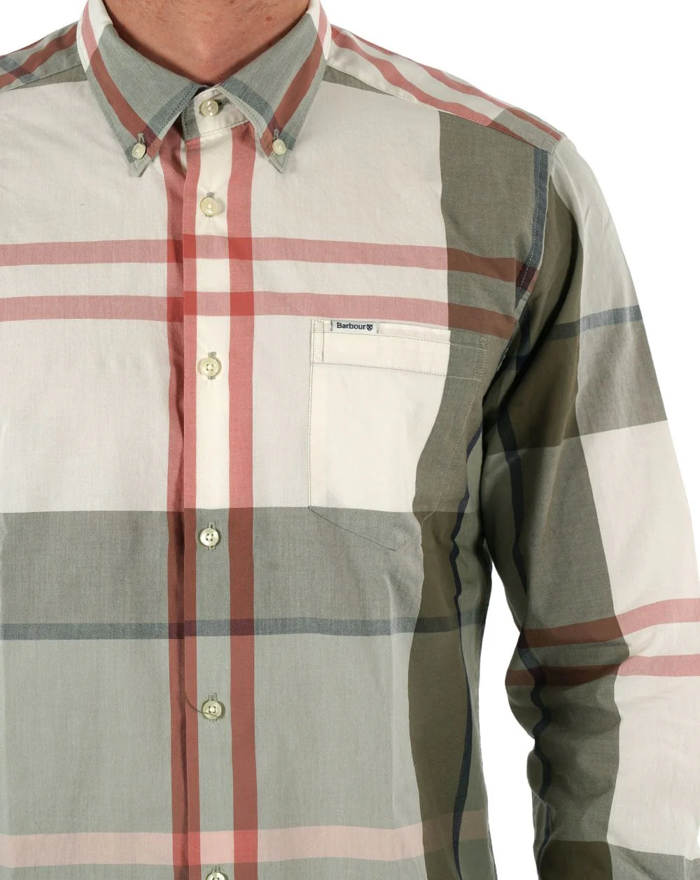 Barbour Harris Shirt Glenmore Olive Tartan - Image 2