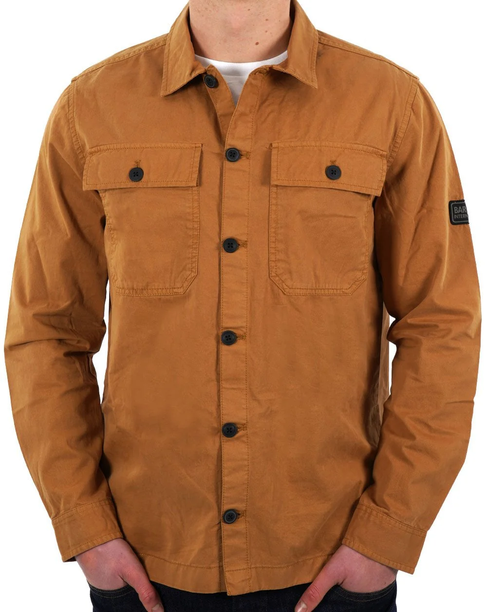 Barbour International Adey Overshirt Desert - Image 3