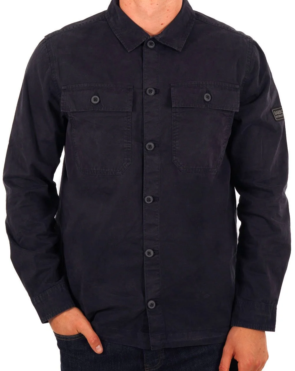 Barbour International Adey Overshirt Navy Blue