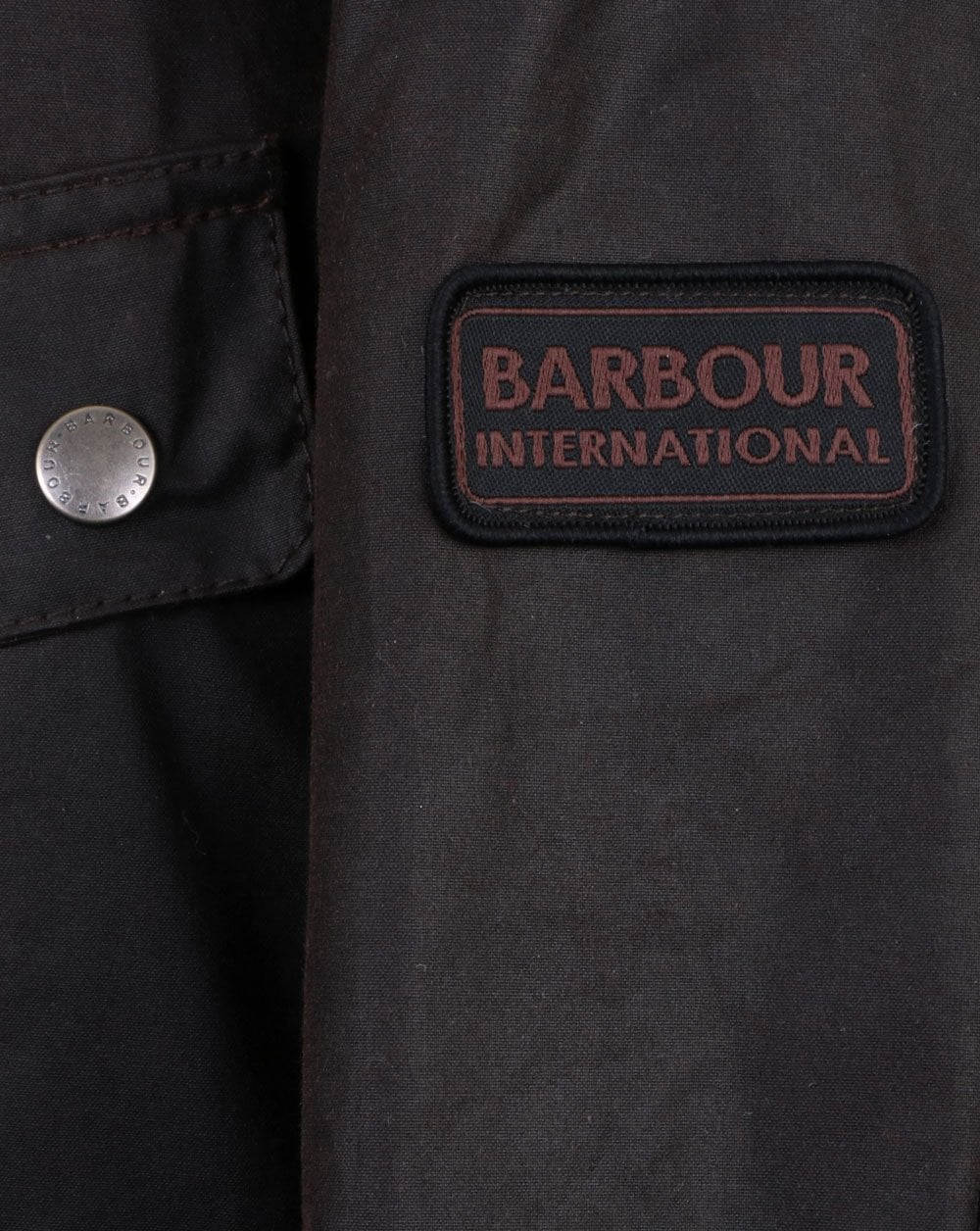 Barbour International Duke Wax Jacket Rust - Image 3