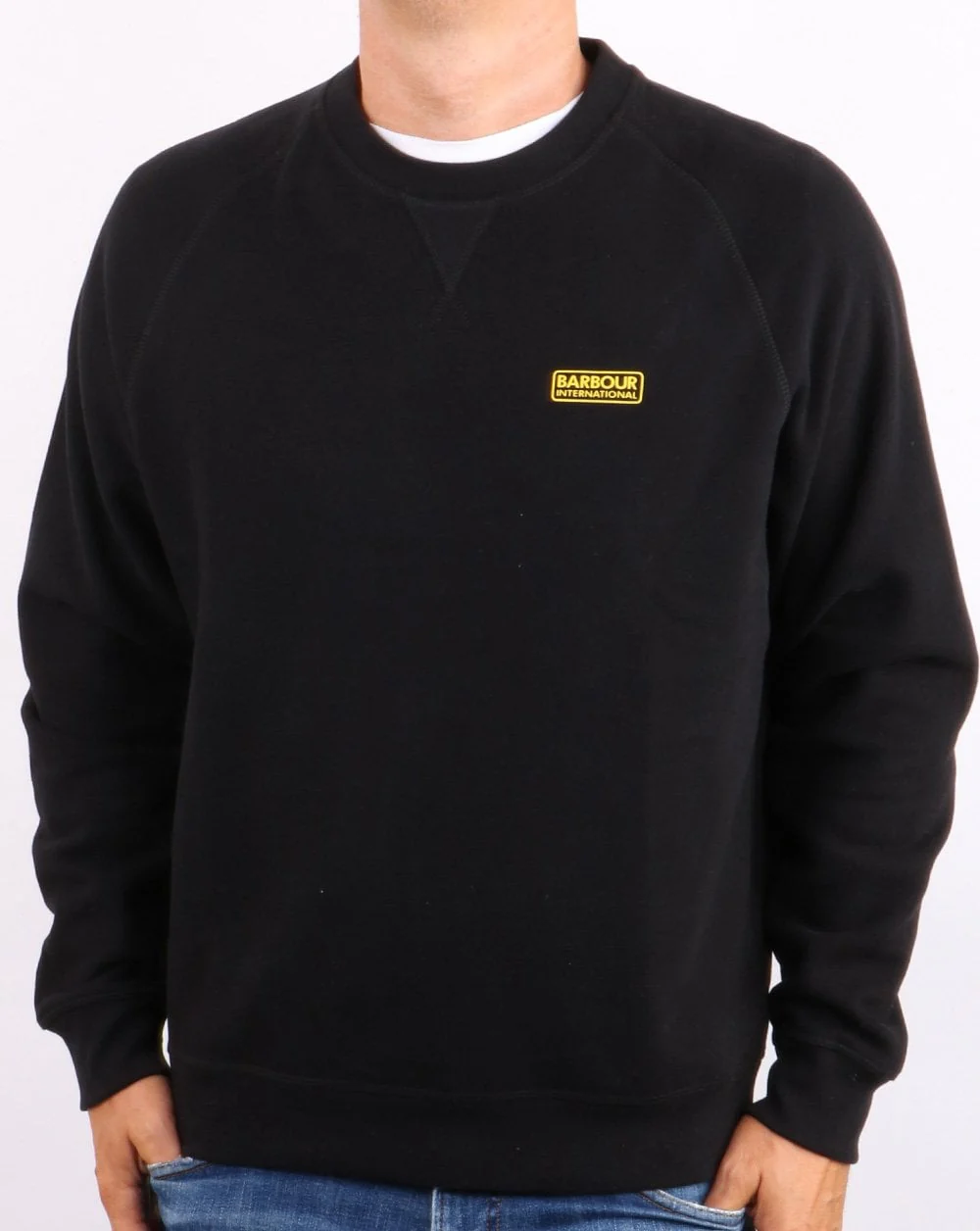Barbour International Essential Crew Sweat Black
