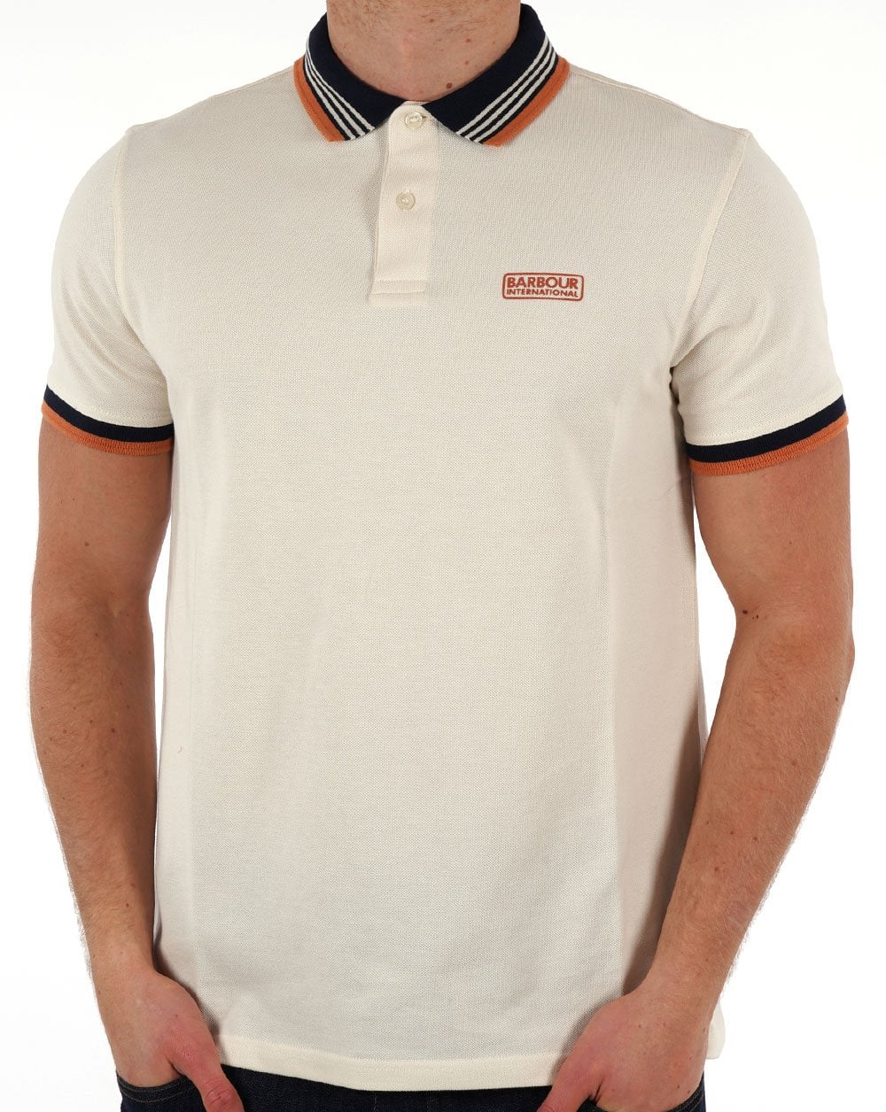 Barbour International Francis Polo Dove Grey