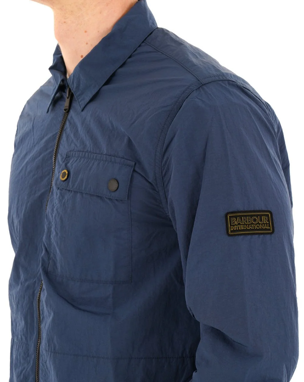 Barbour International Inline Overshirt Insignia Blue - Image 2