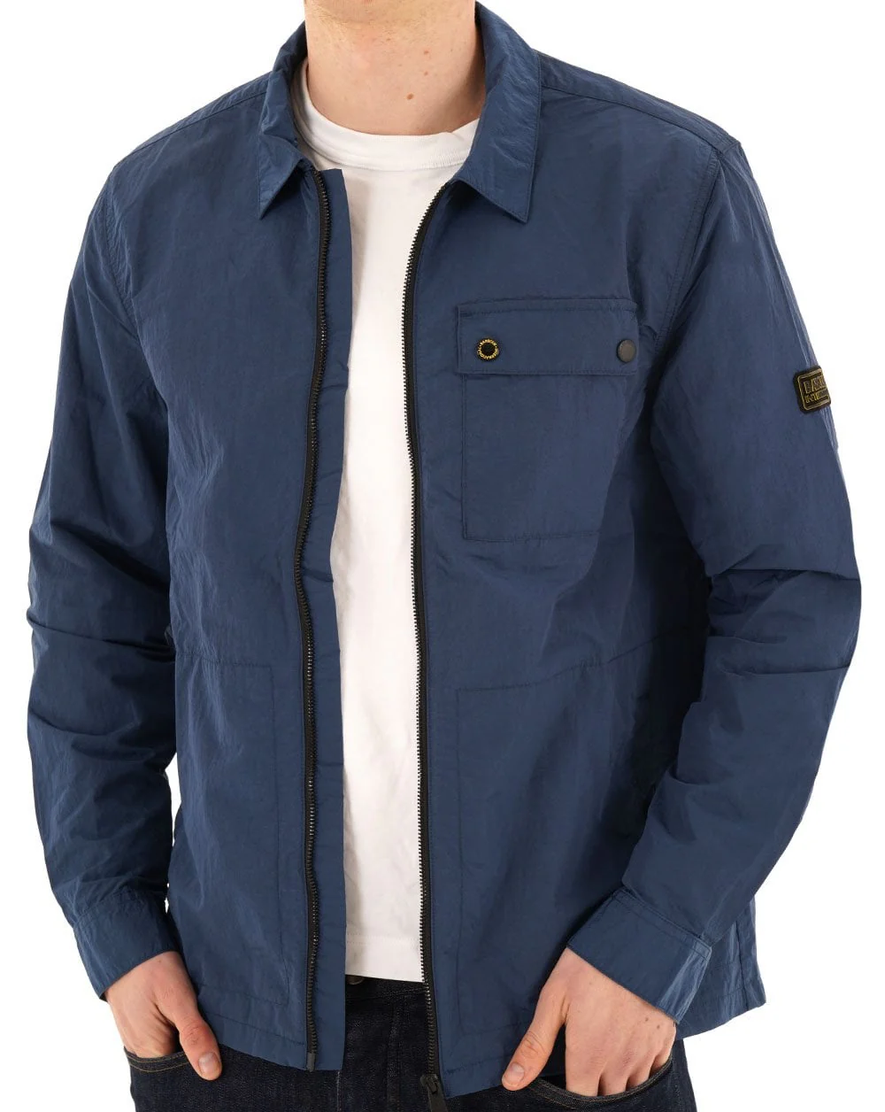 Barbour International Inline Overshirt Insignia Blue - Image 4