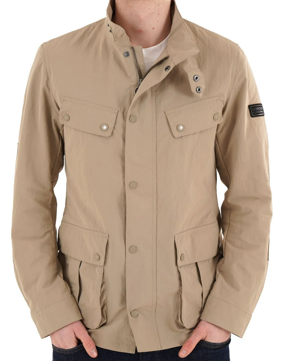Barbour International Modern Showerproof Duke Jacket Coriander - Image 4