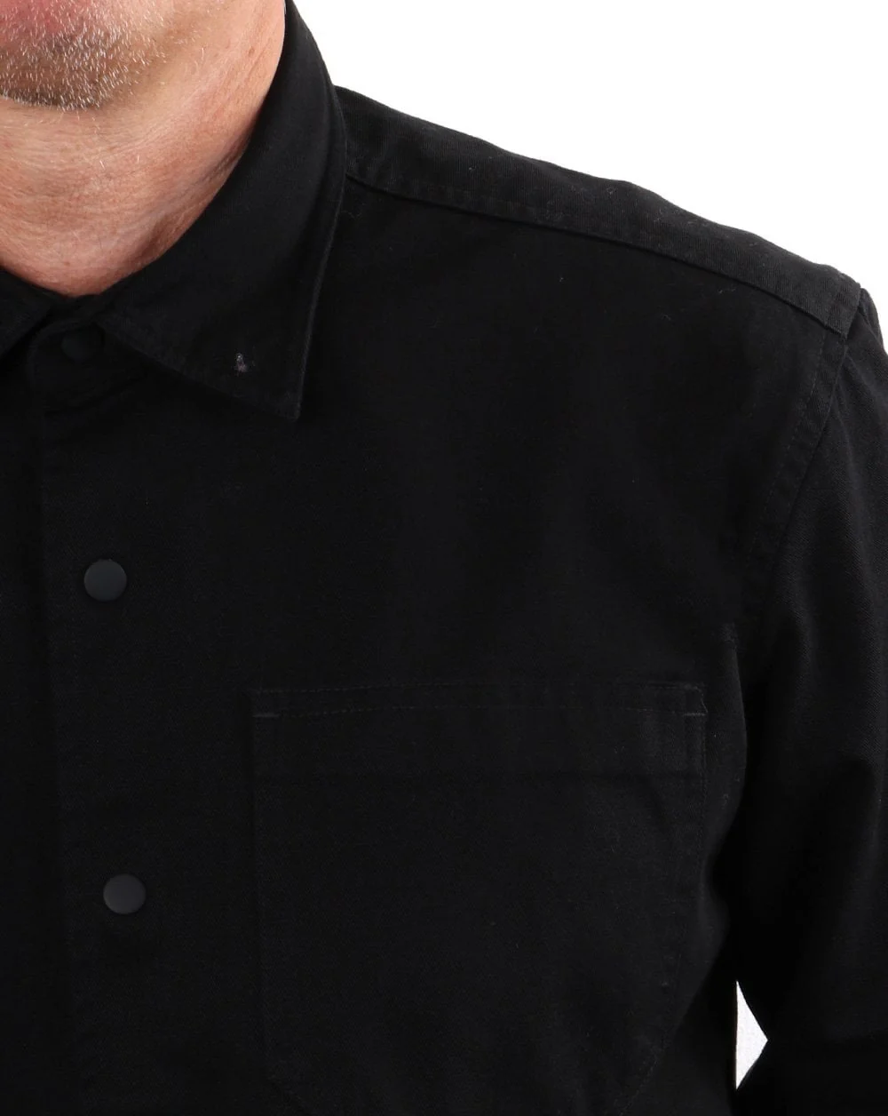 Barbour International Patch Overshirt Black - Image 2