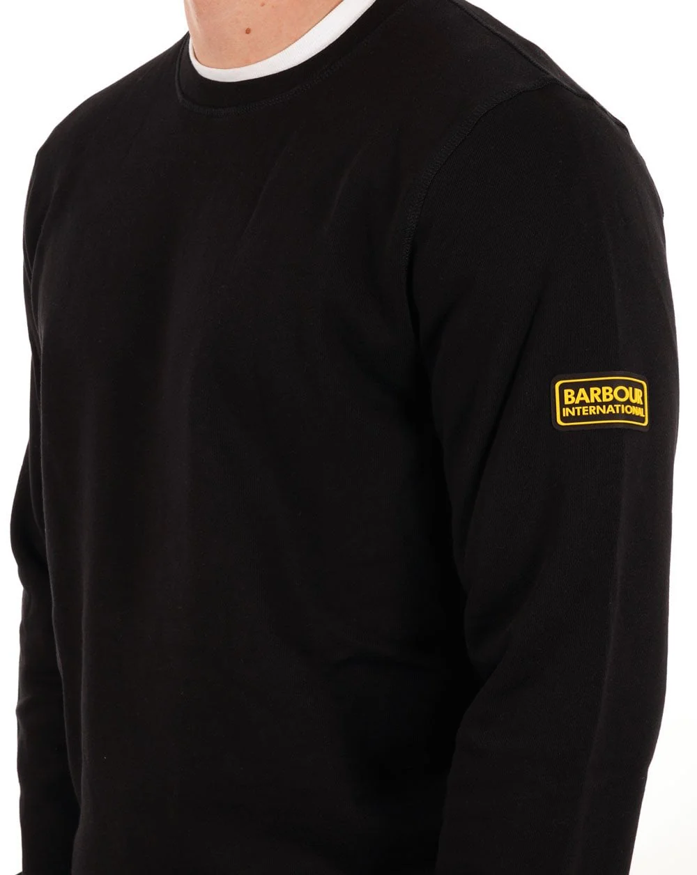 Barbour International Racer Badge Sweatshirt Black - Image 3