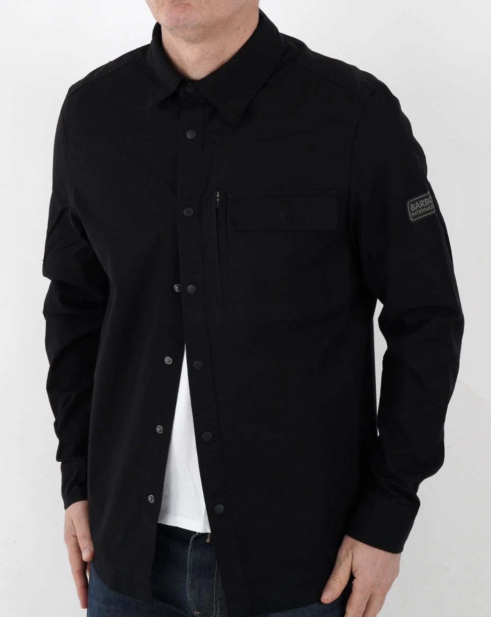 Barbour International Rapid Overshirt Black - Image 3