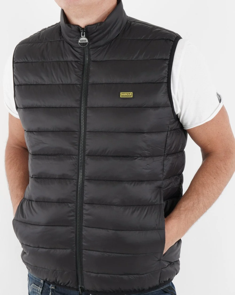 Barbour International Reed Gilet Black - Image 2
