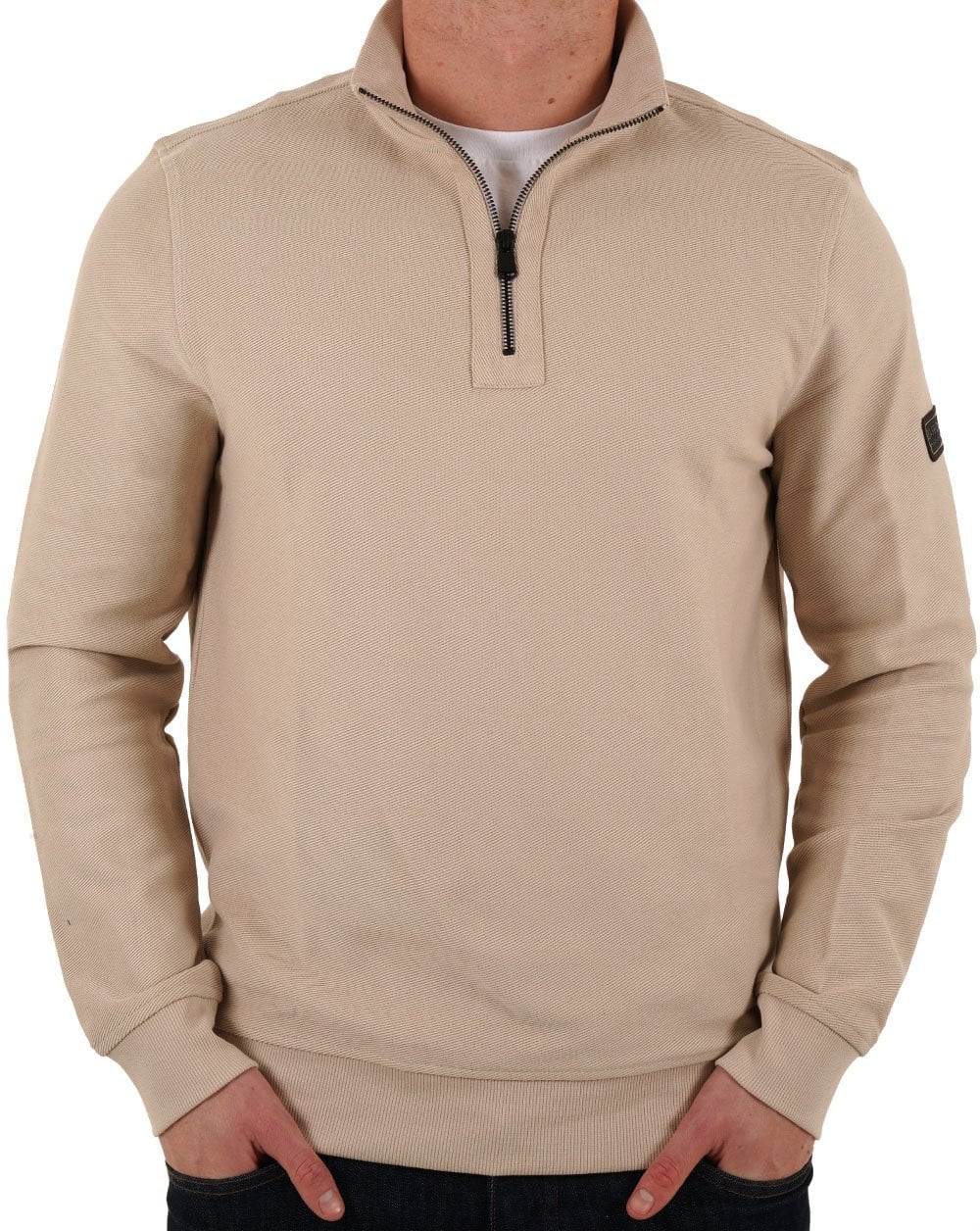 Barbour International Samuel Funnel Neck Sweatshirt Mist - Image 2