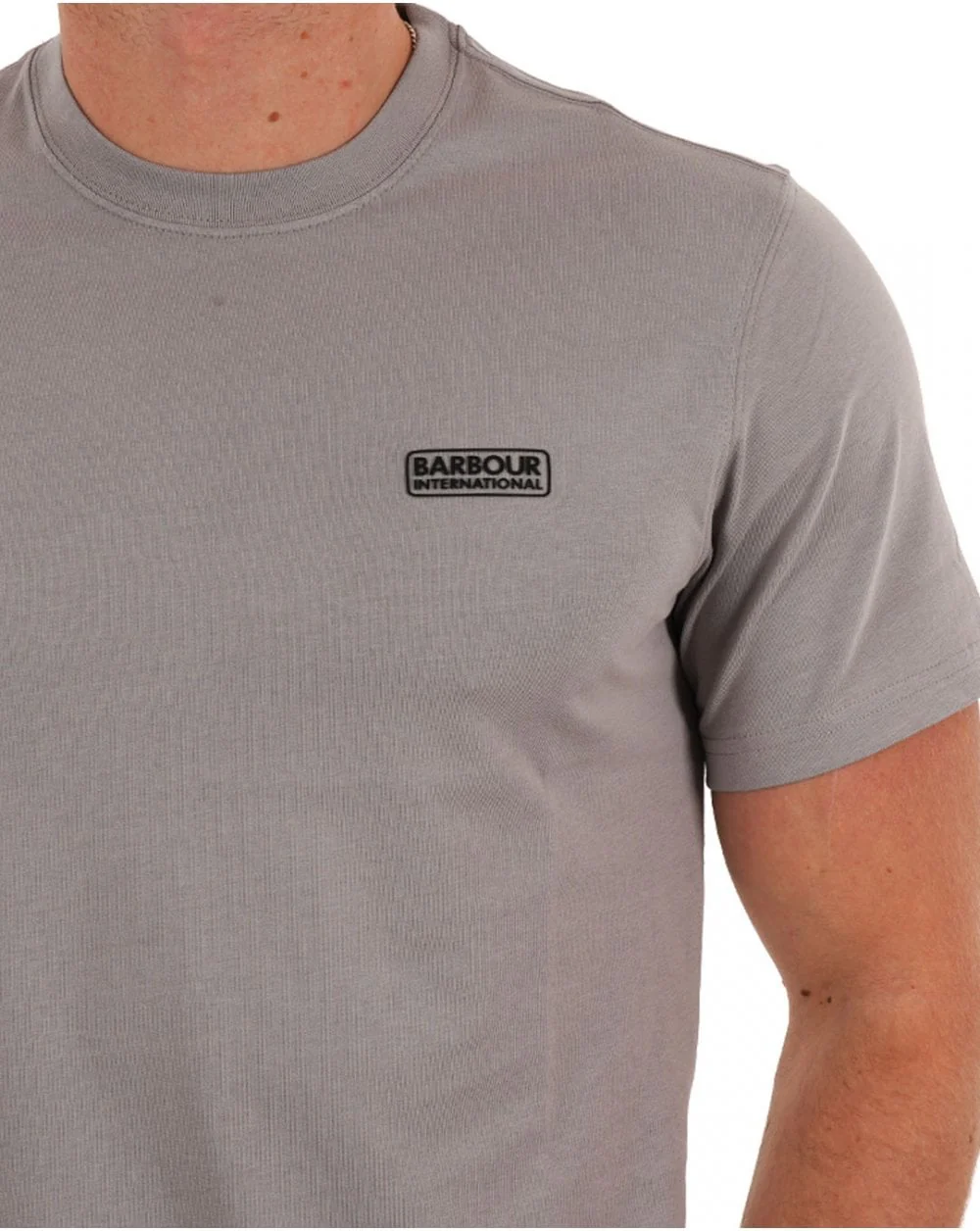 Barbour International Small Logo T-shirt Pale Slate - Image 2
