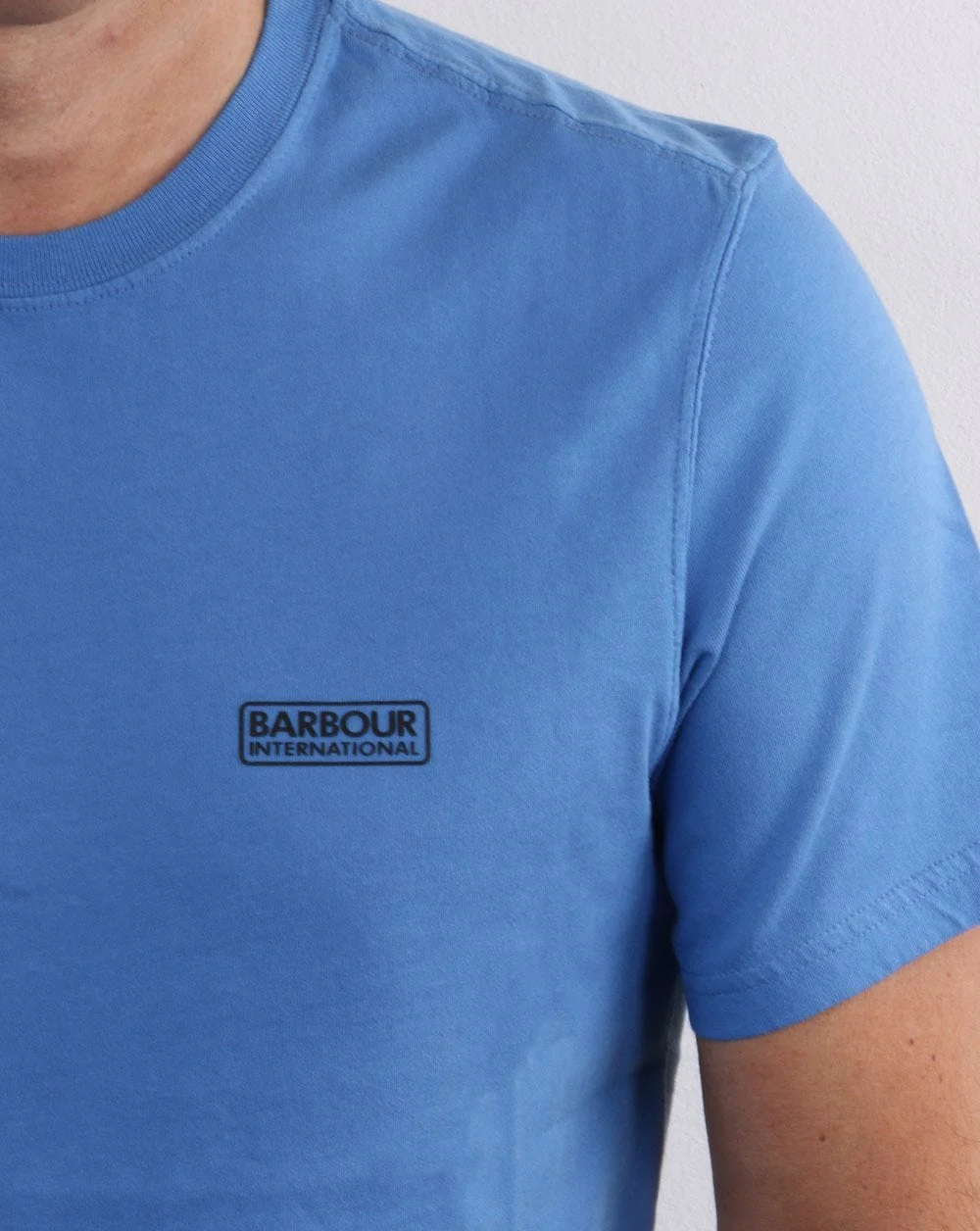 Barbour International Small Logo T-shirt Pure Blue - Image 2