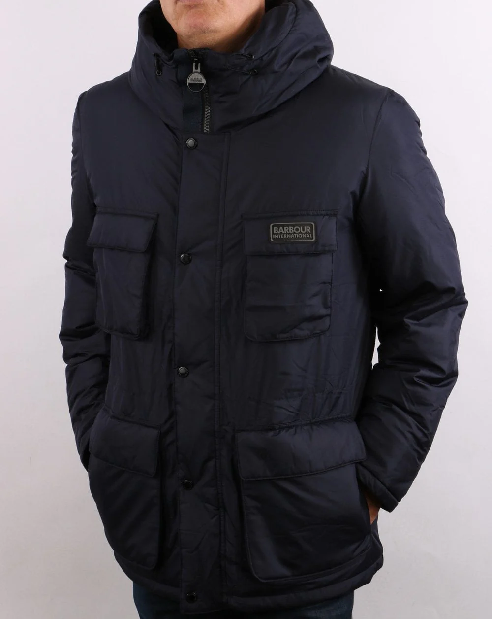 Barbour International Transmission Arden Quilt Jacket Navy - Image 2