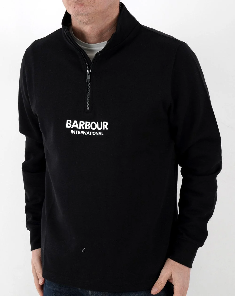 Barbour International Transmission Half Zip Black