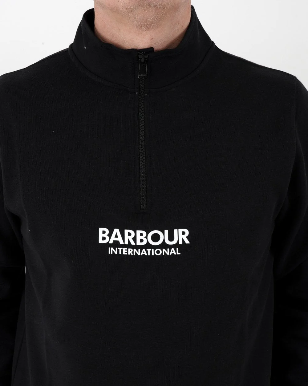 Barbour International Transmission Half Zip Black - Image 3