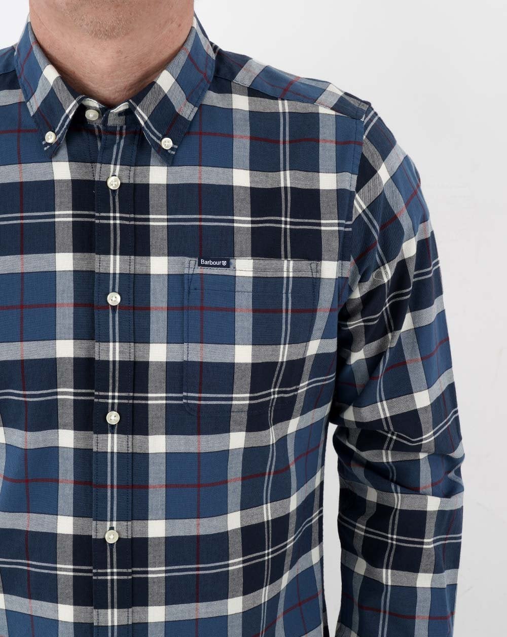 Barbour Lewis Tailored Shirt Summer Navy - Image 2