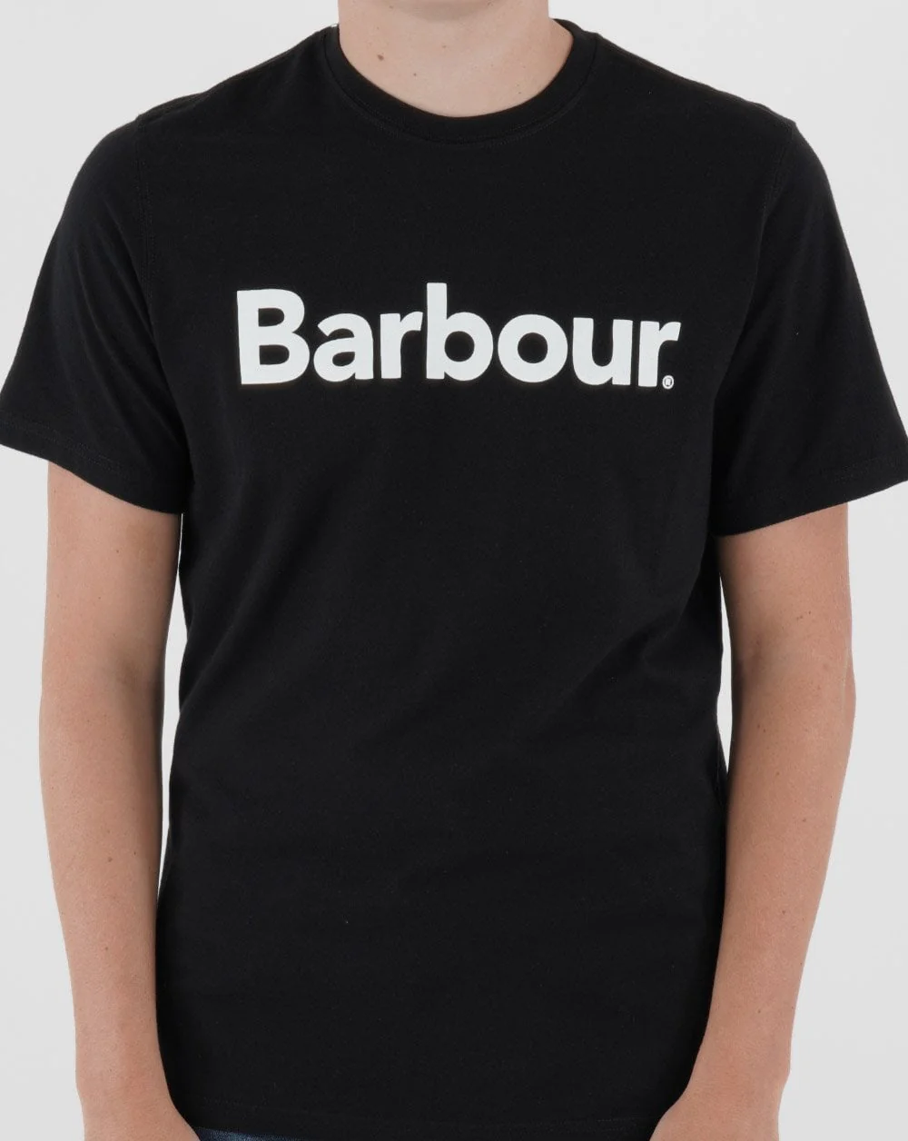 Barbour Logo T-shirt Black - Image 2