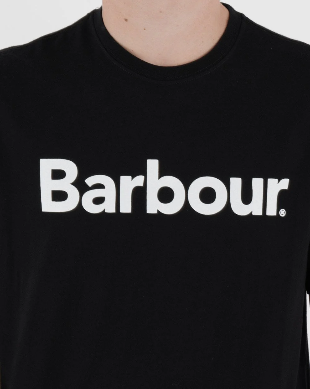 Barbour Logo T-shirt Black - Image 4