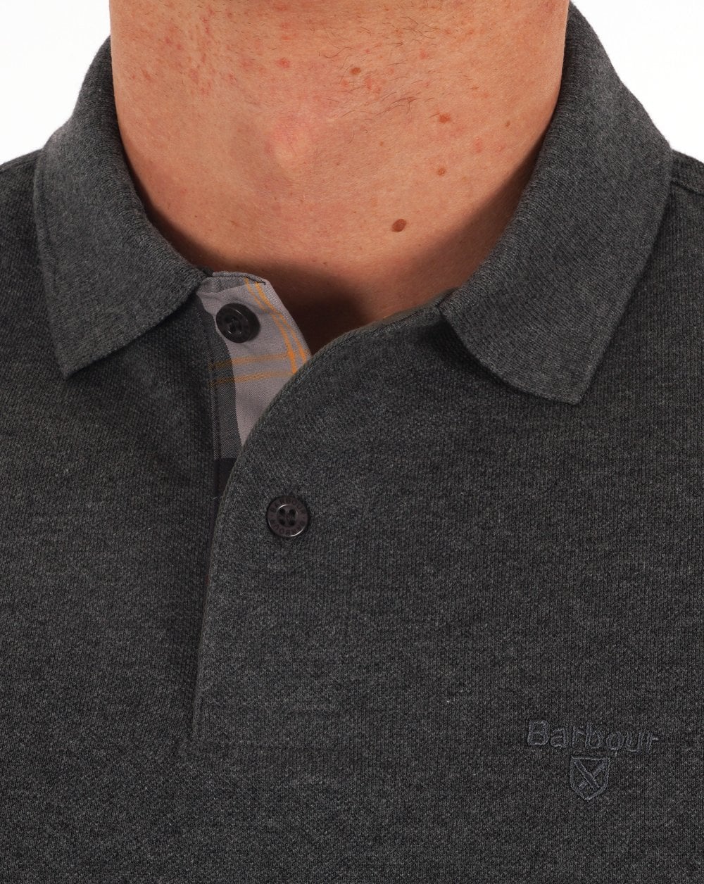 Barbour Long Sleeve Sport Polo Slate Marl - Image 2