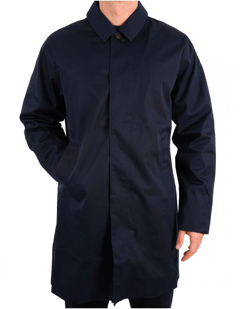 Barbour Lorden Waterproof Mac Navy - Image 2