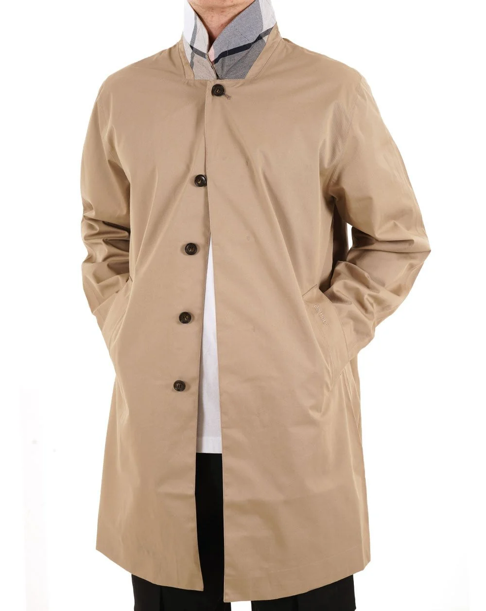 Barbour Lorden Waterproof Mac Washed Stone - Image 2