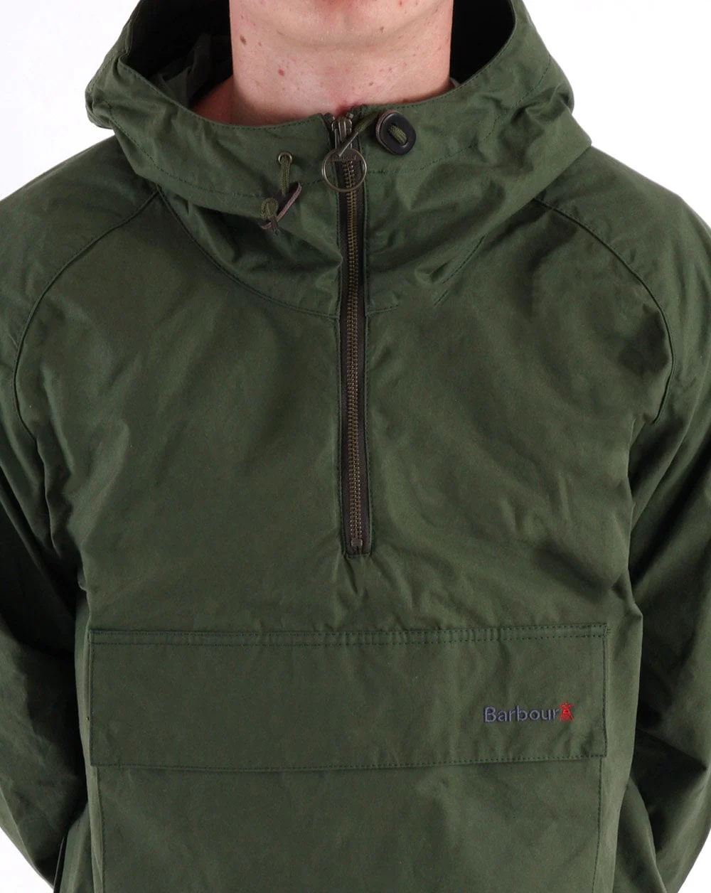 Barbour Lowland Smock Jacket Green - Image 2