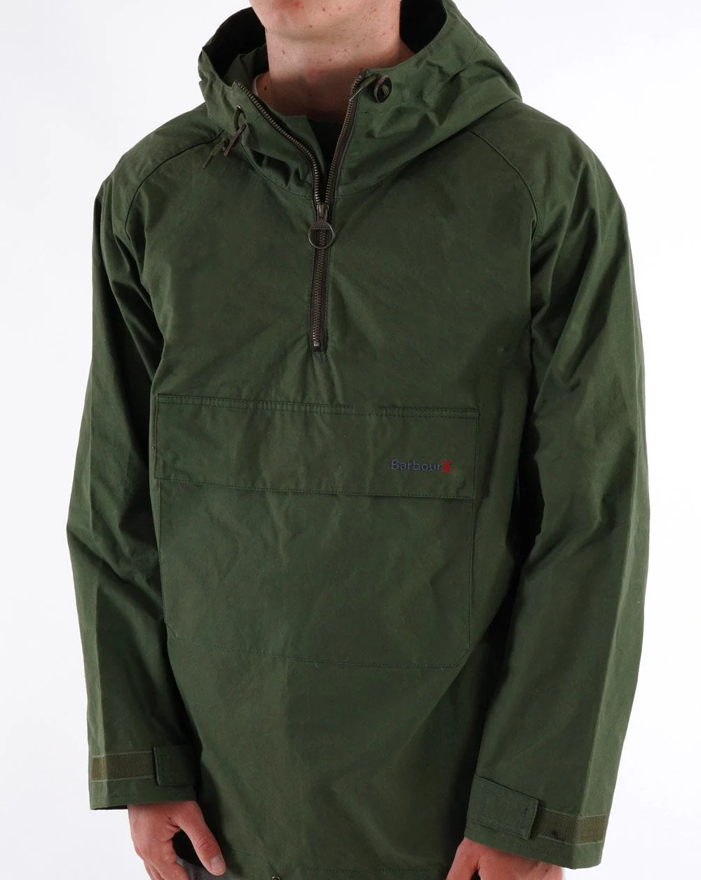 Barbour Lowland Smock Jacket Green - Image 4