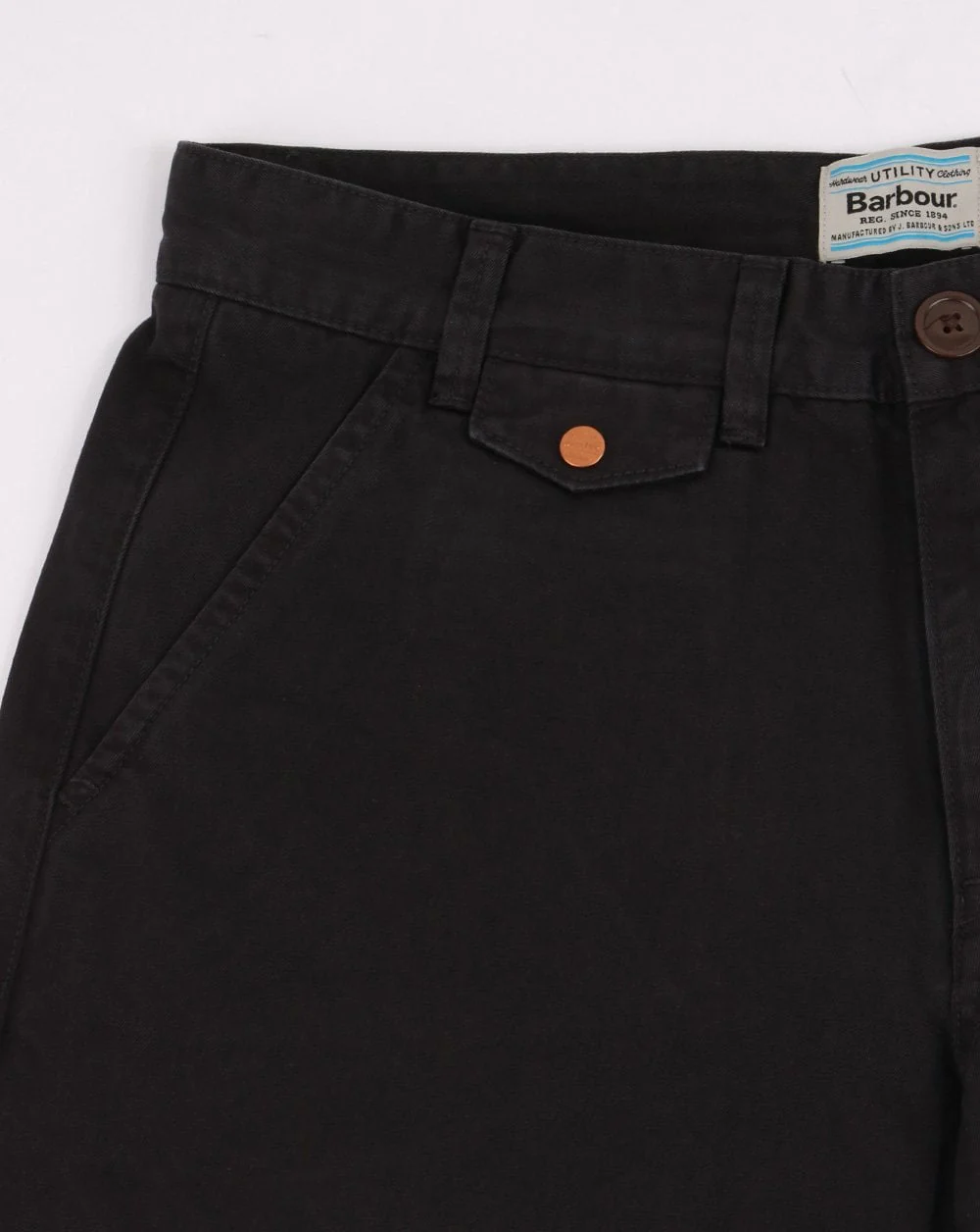 Barbour Neuston Twill Shorts Navy - Image 2
