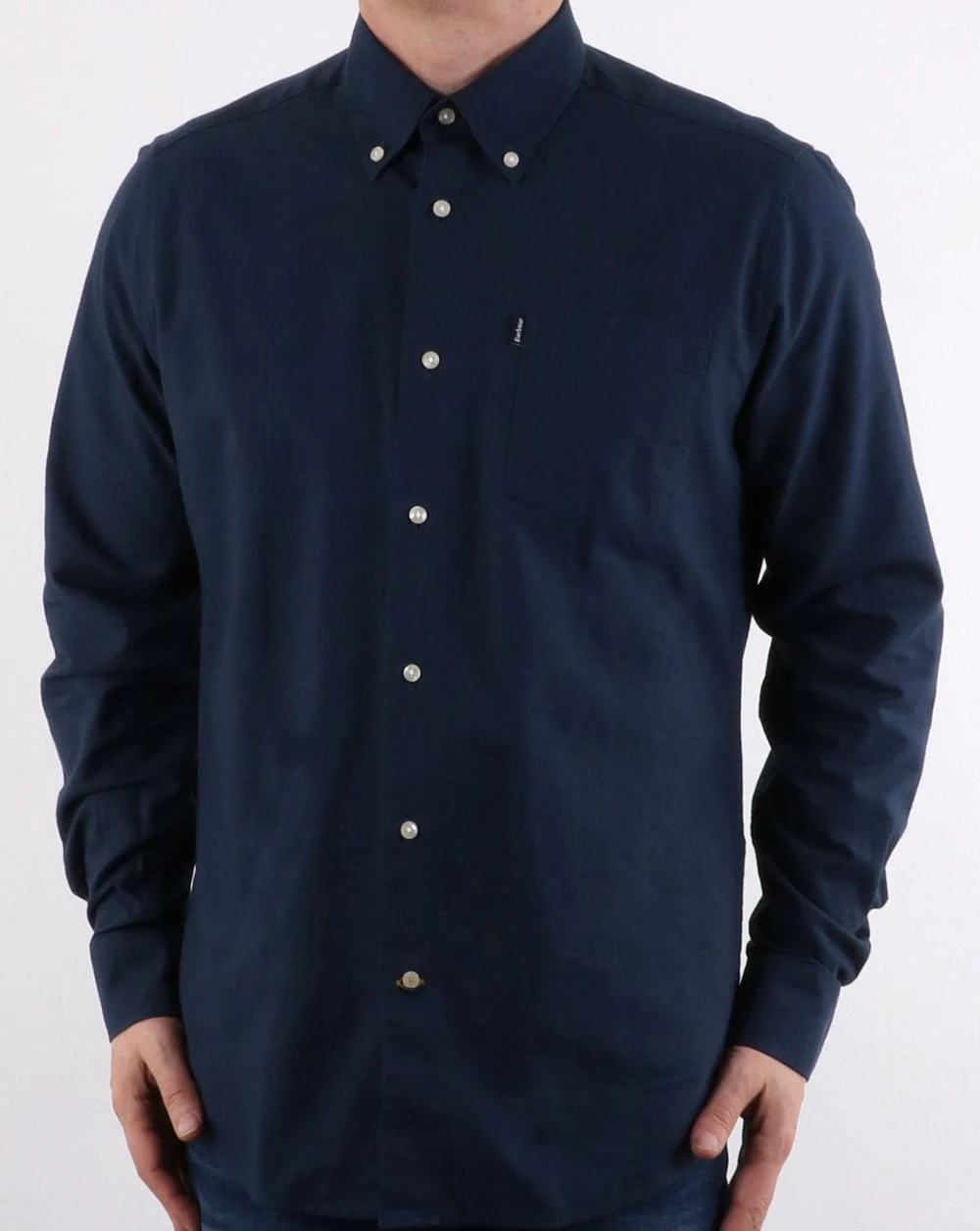 Barbour Oxford Shirt Navy - Image 2