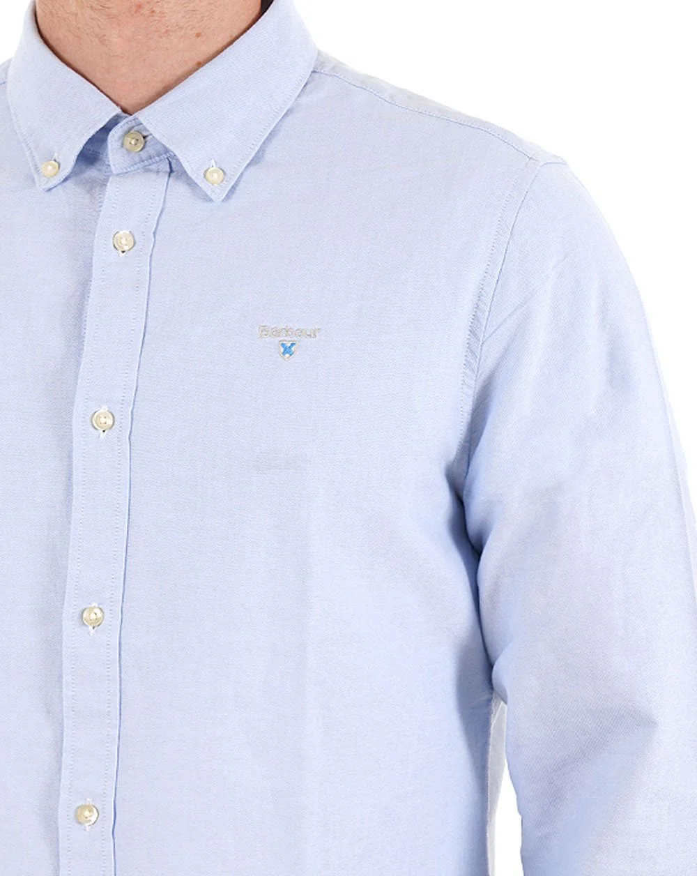 Barbour Oxtown Long Sleeve Shirt Sky Blue - Image 2