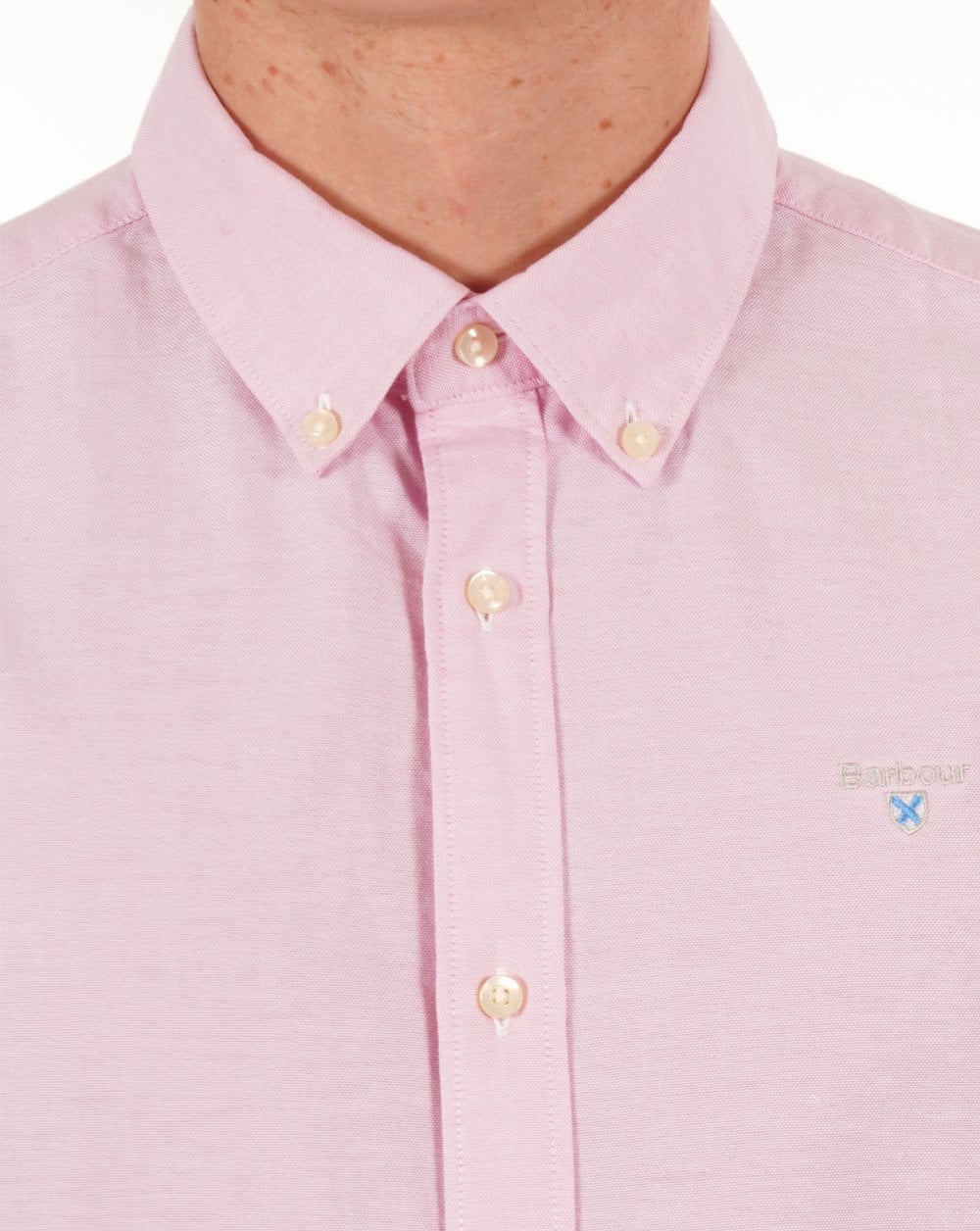 Barbour Oxtown Short Sleeve Shirt Pink - Image 2
