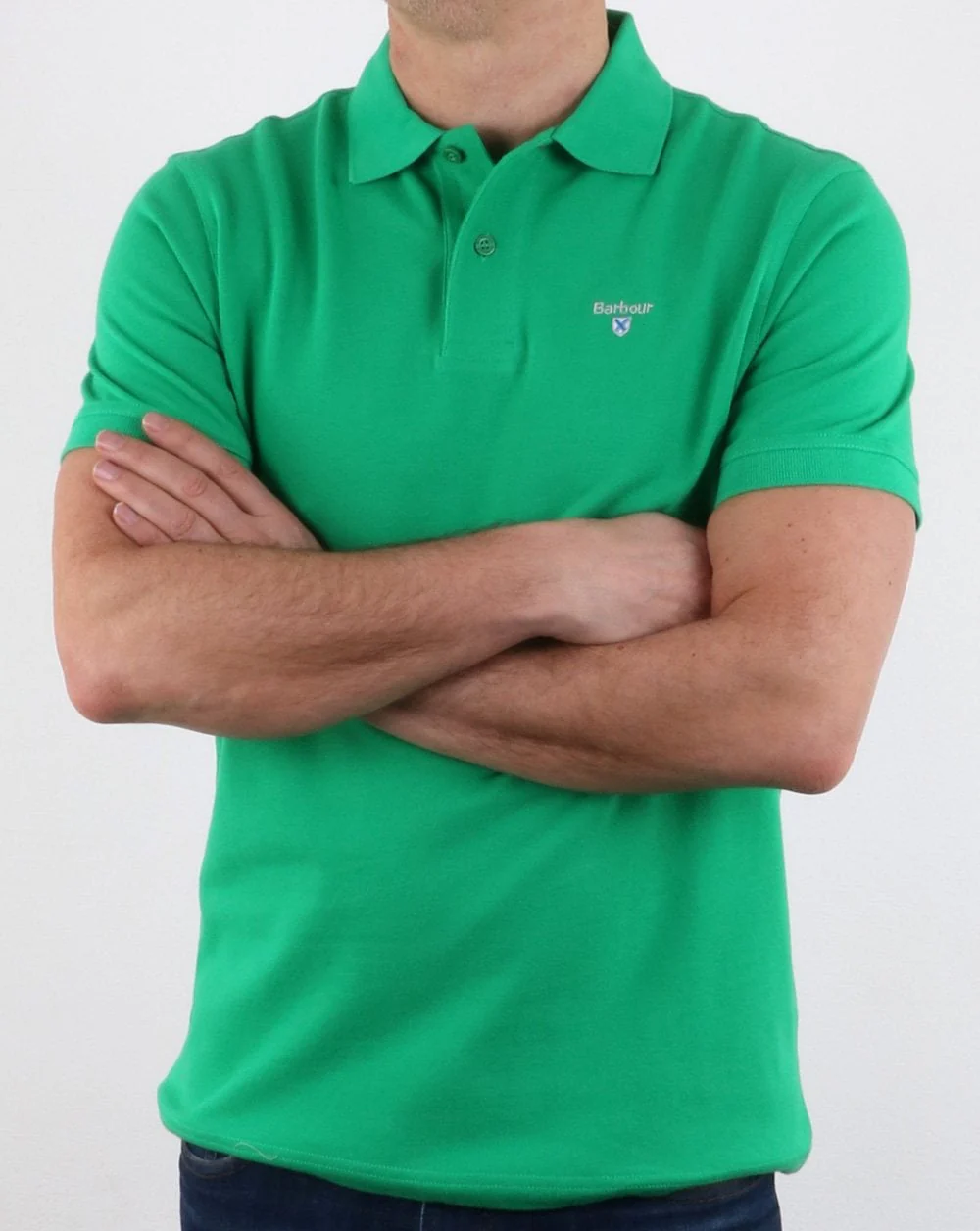 Barbour Polo Shirt Green - Image 3