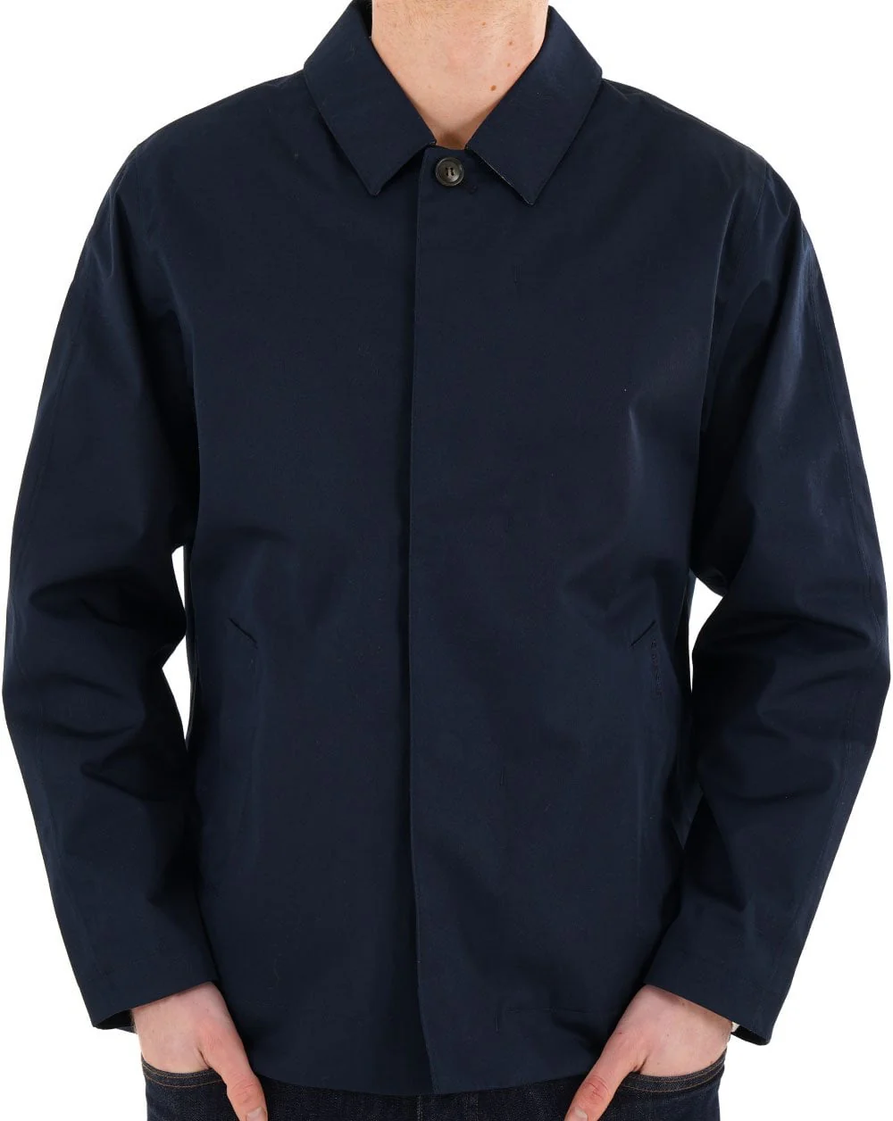 Barbour Short Rokig Waterproof Jacket Navy/Highland Loch - Image 5