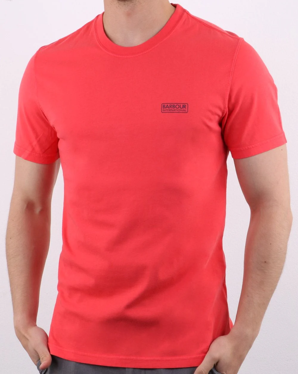 Barbour Valve Pigment Tee Race Red - Image 3