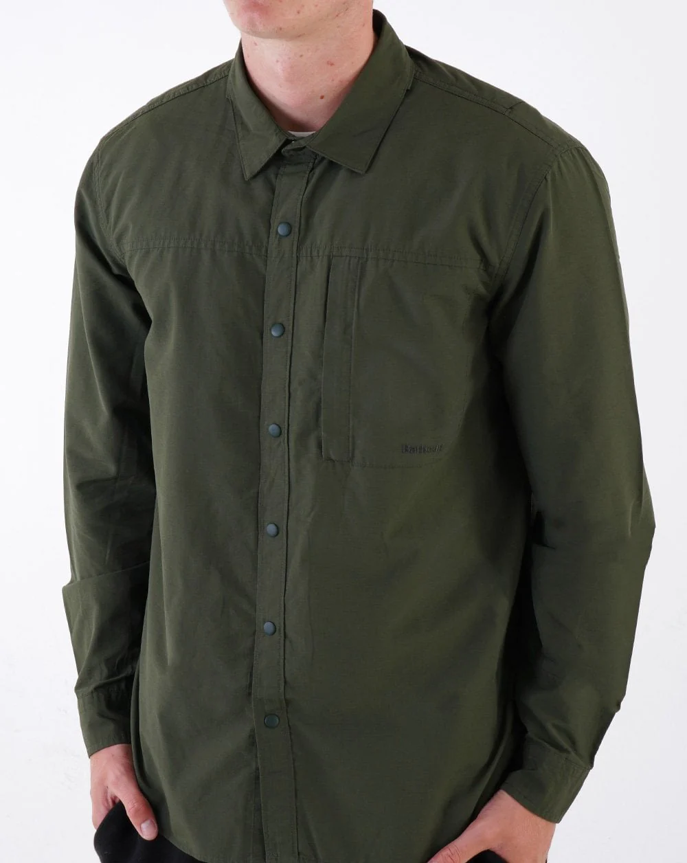 Barbour Walking Overshirt Olive Green