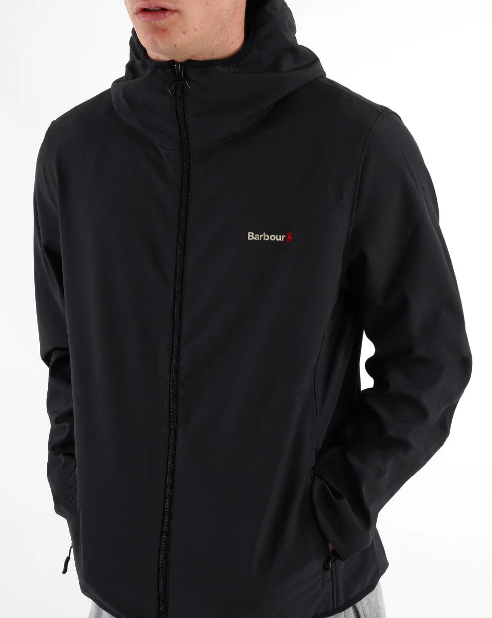 Barbour Winter Peak Softshell Jacket Black - Image 3