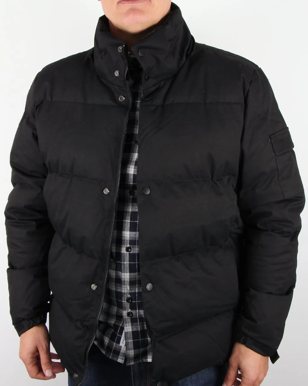 Bellfield Orsted Padded Hooded Jacket Black - Image 4