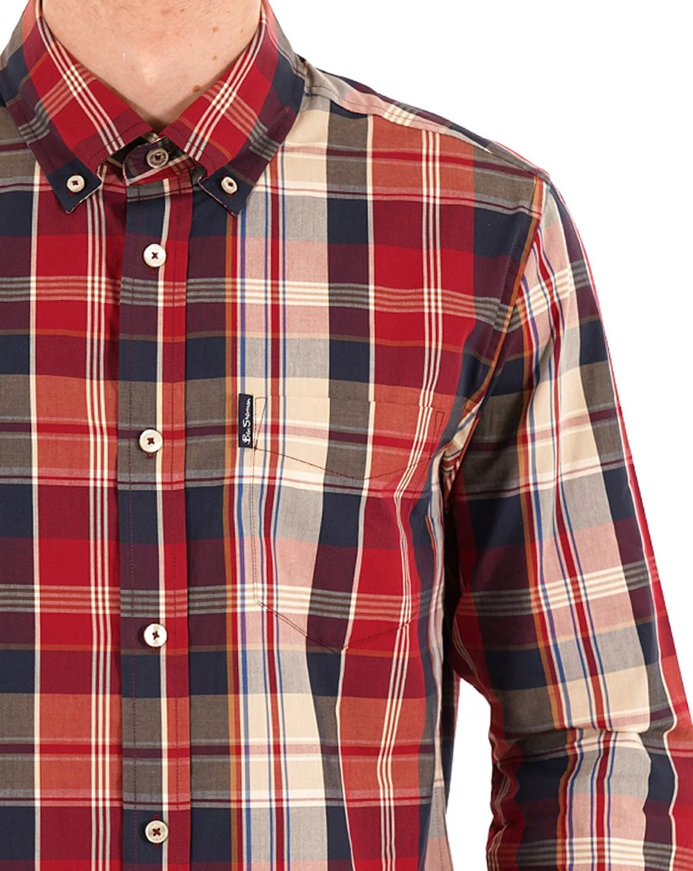 Ben Sherman Heritage Check Shirt Red - Image 2