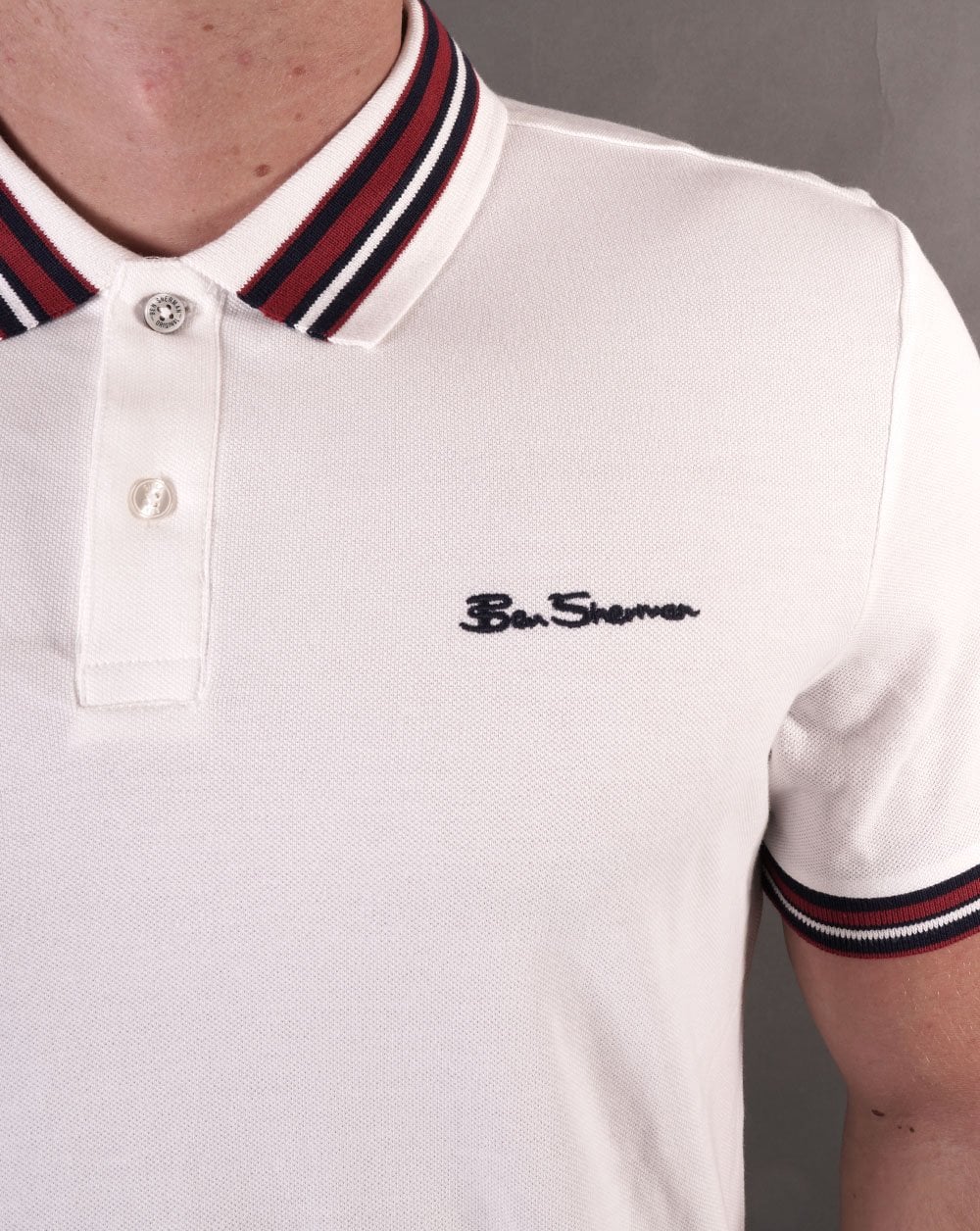 Ben Sherman House Collar Polo Snow White - Image 2
