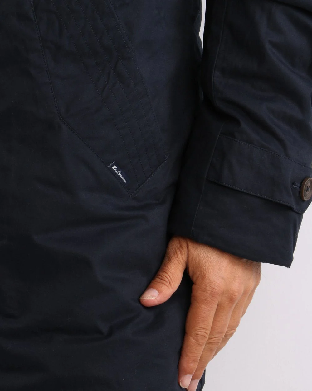 Ben Sherman Modern Parka Navy - Image 3