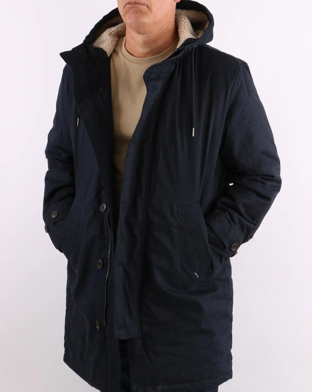 Ben Sherman Modern Parka Navy - Image 6