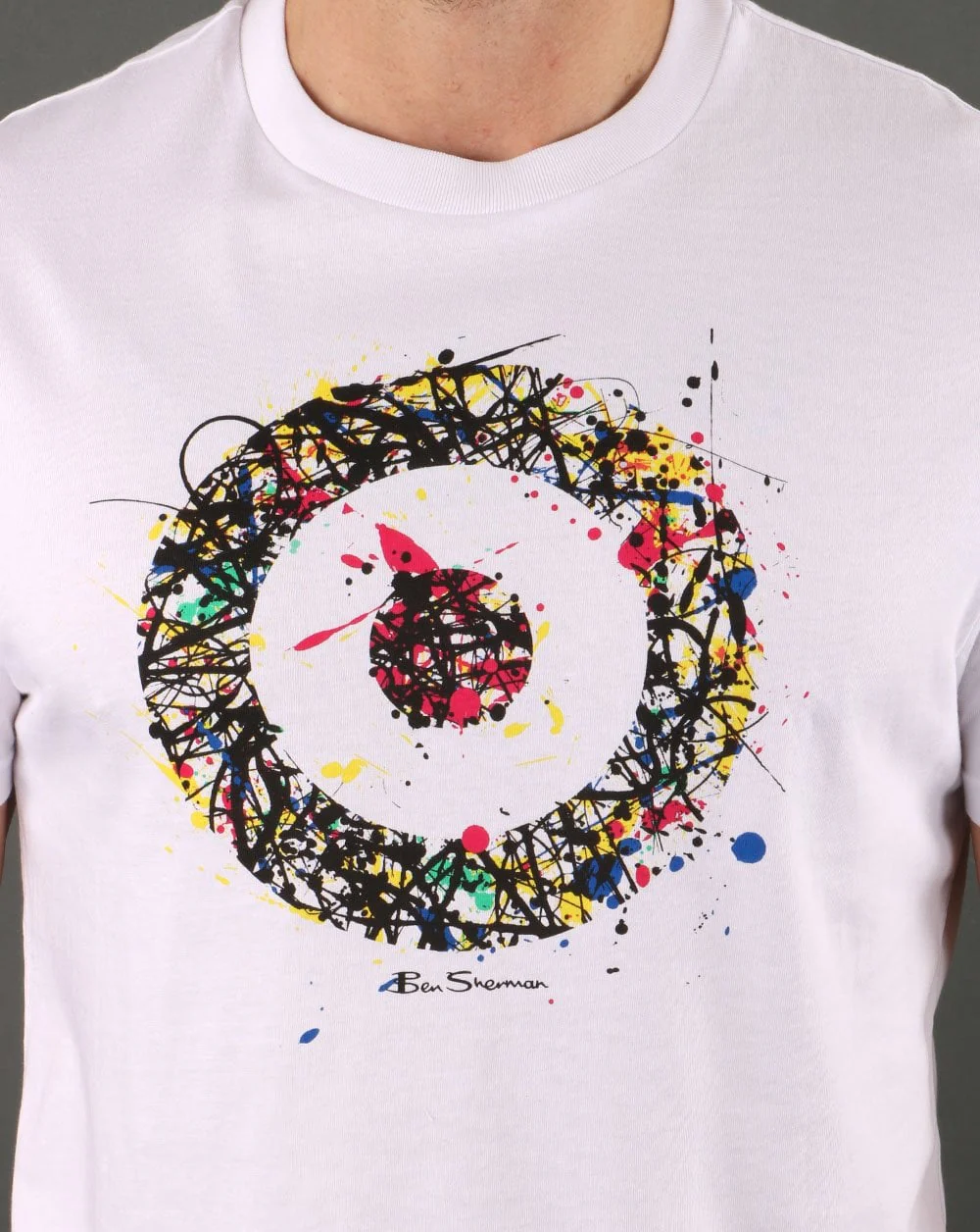 Ben Sherman Painted Target T-shirt White - Image 2