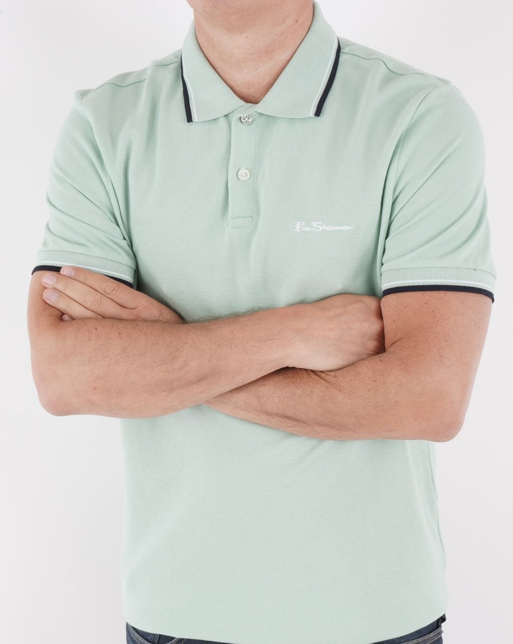 Ben Sherman Polo Shirt Mint - Image 3