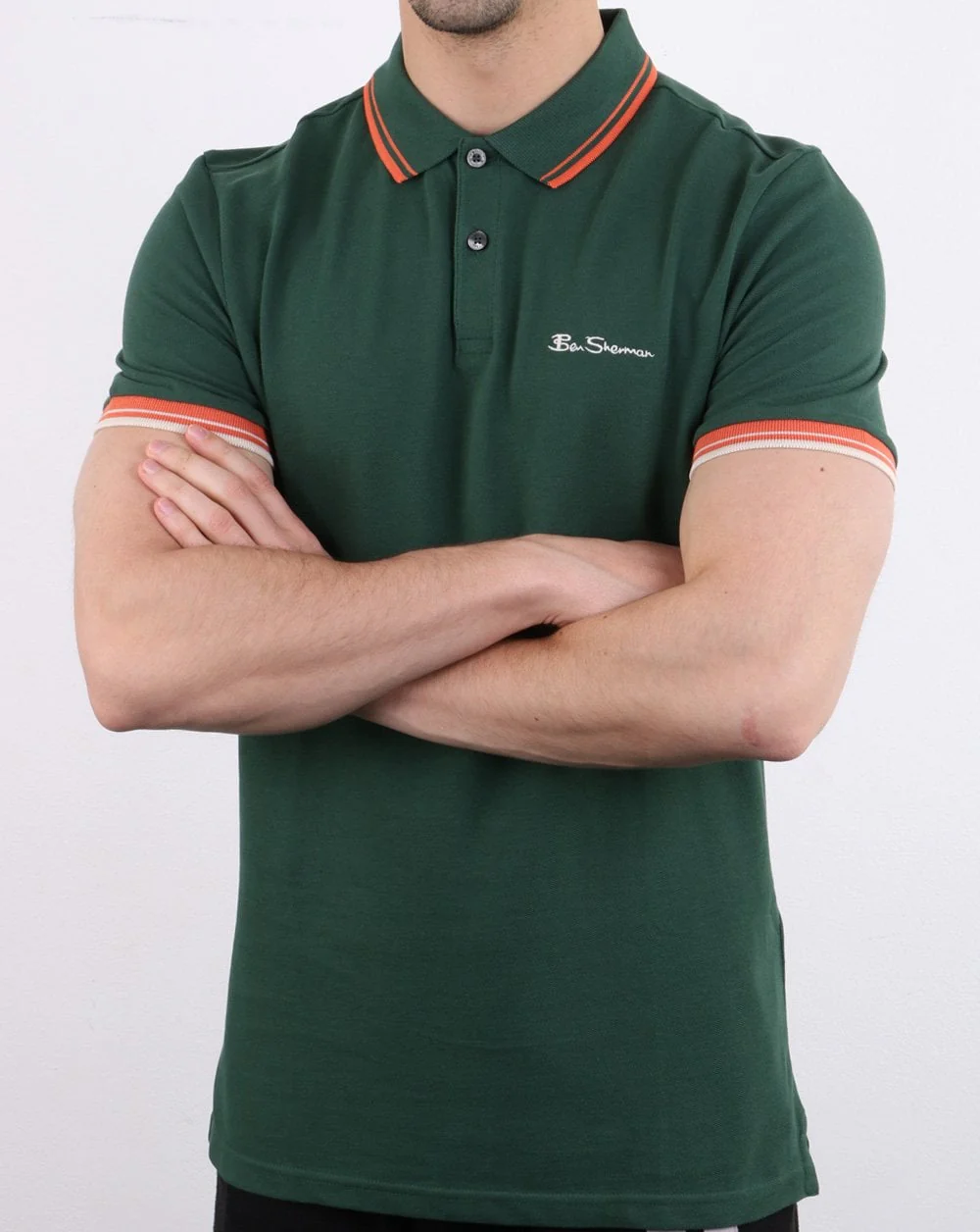 Ben Sherman Polo Shirt Trekking Green - Image 3