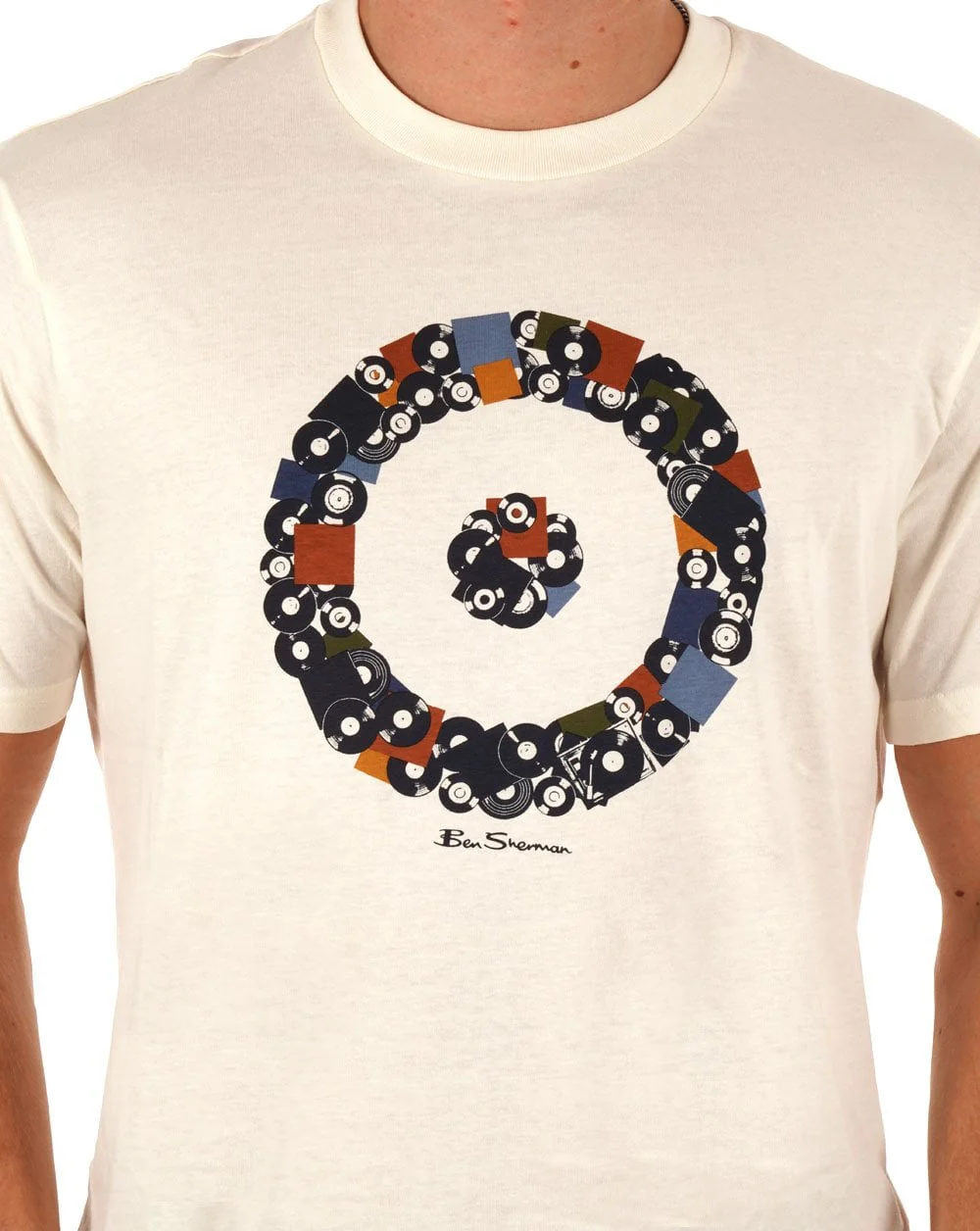 Ben Sherman Records Target T-shirt Snow White - Image 2