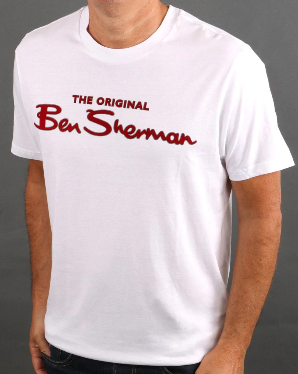 Ben Sherman Signature Flock T-shirt White