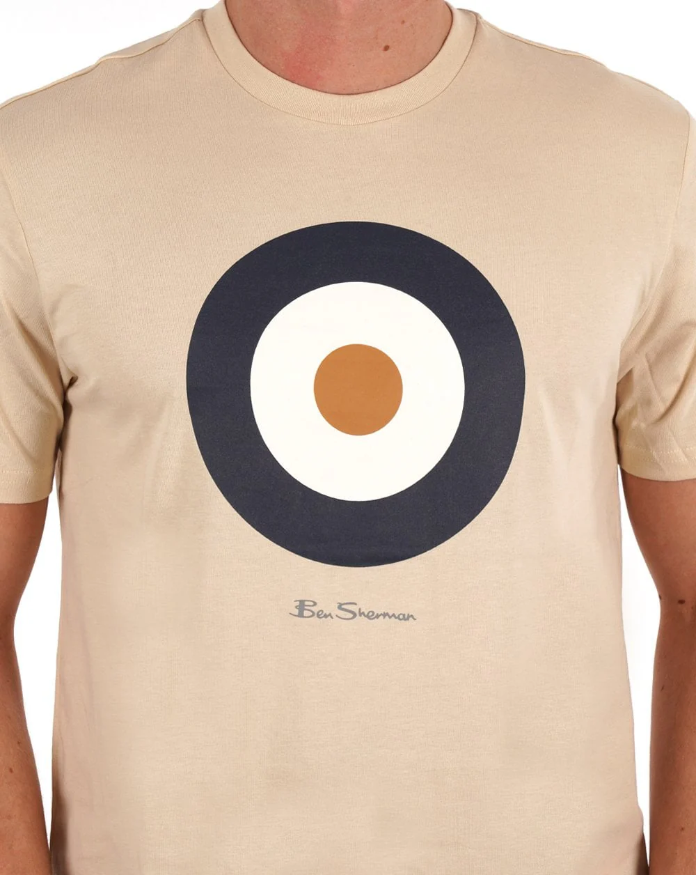 Ben Sherman Signature Target T-shirt Cream - Image 2