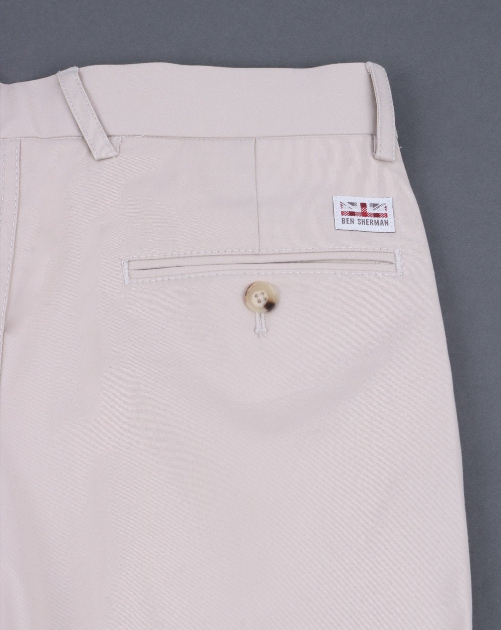 Ben Sherman Slim Stretch Chino Short Putty - Image 5