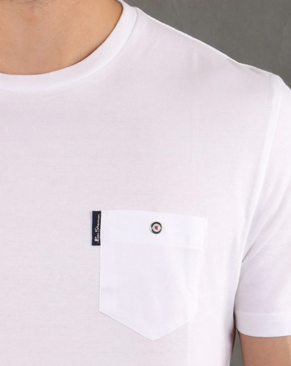 Ben Sherman Spade Pocket Tee White - Image 4